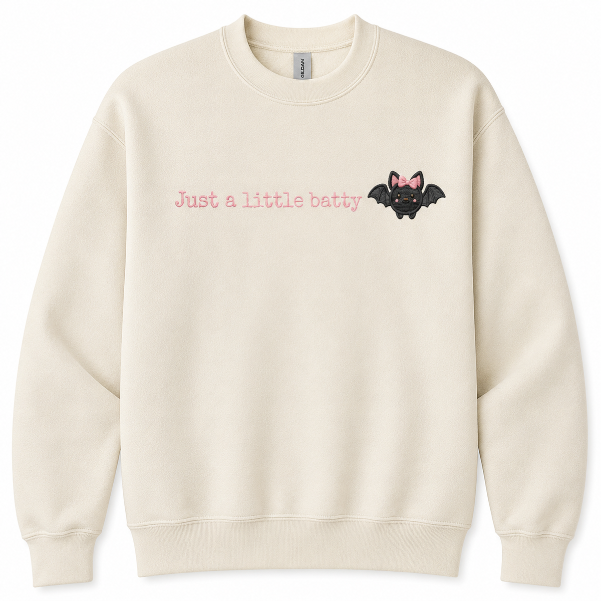 Just a Little Batty Embroidered Crewneck