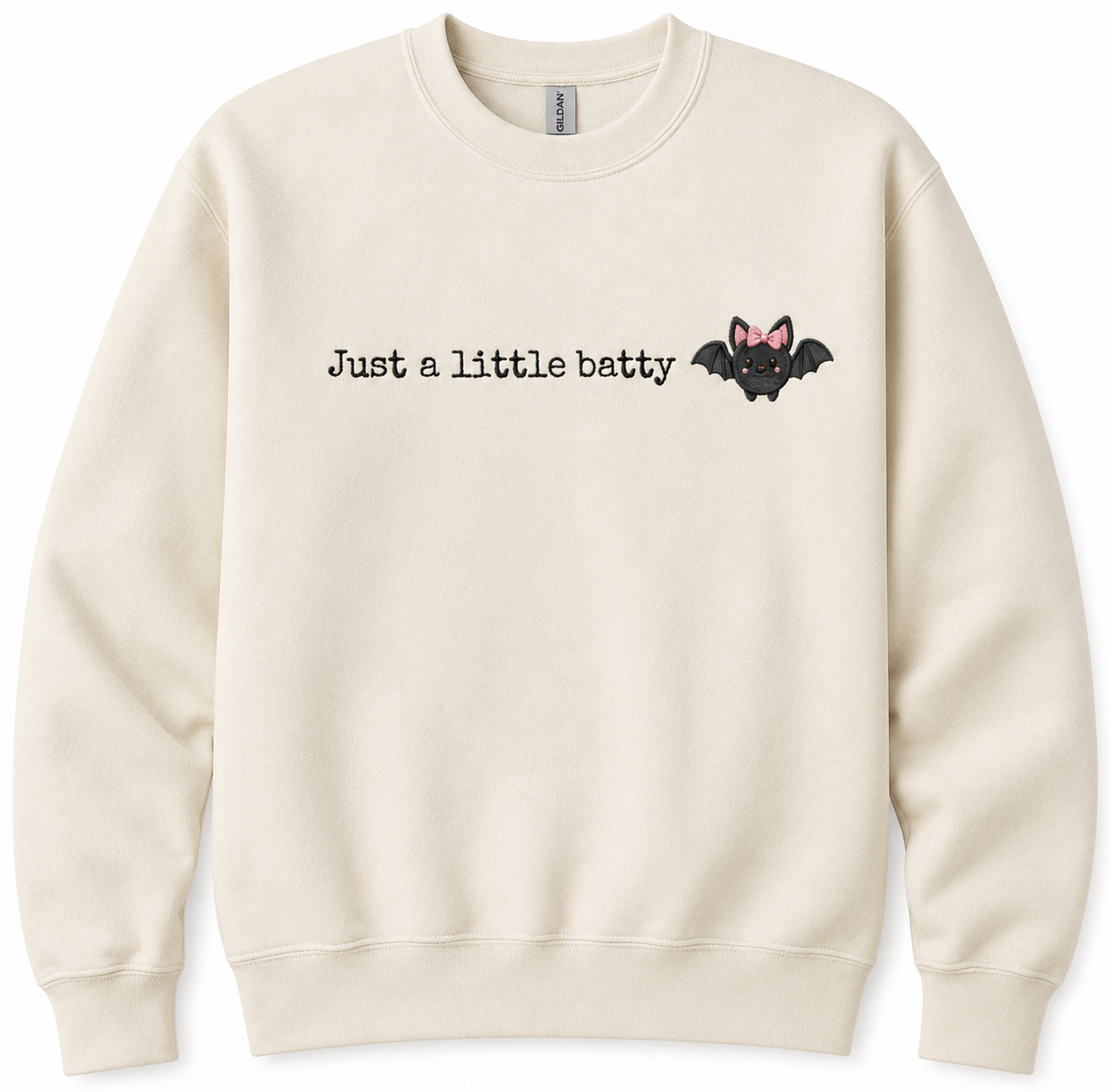 Just a Little Batty Embroidered Crewneck