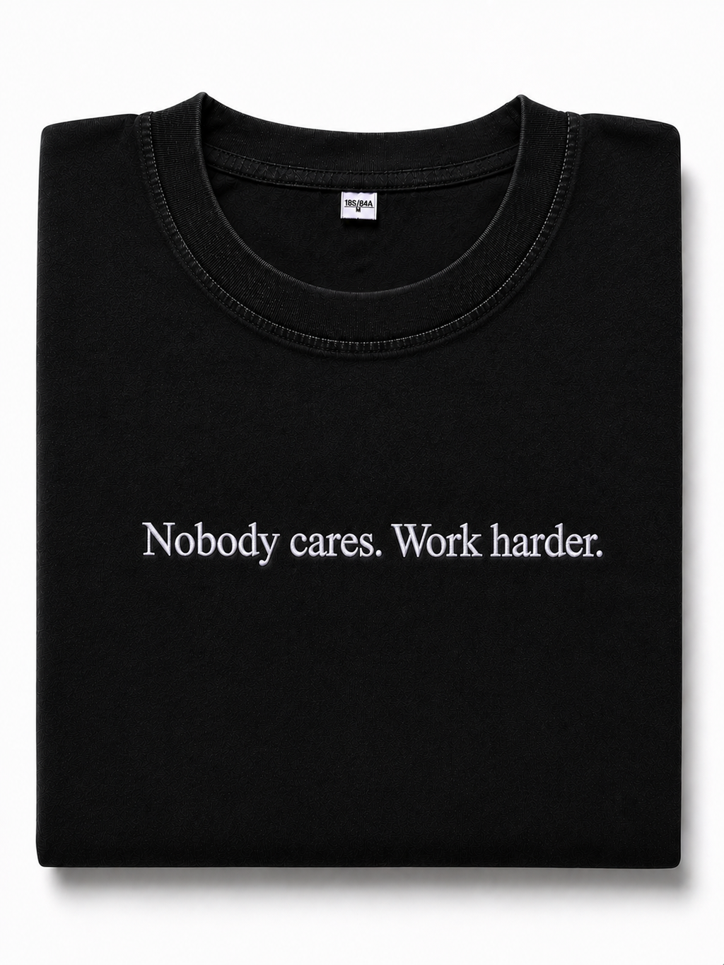 Embroidered Phrase Oversized Tee