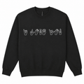 I LOVE YOU Sign Language Embroidered Crewneck