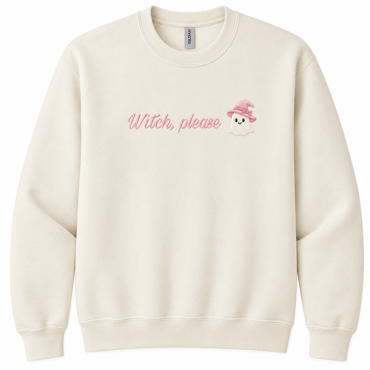 Witch Please Embroidered Crewneck