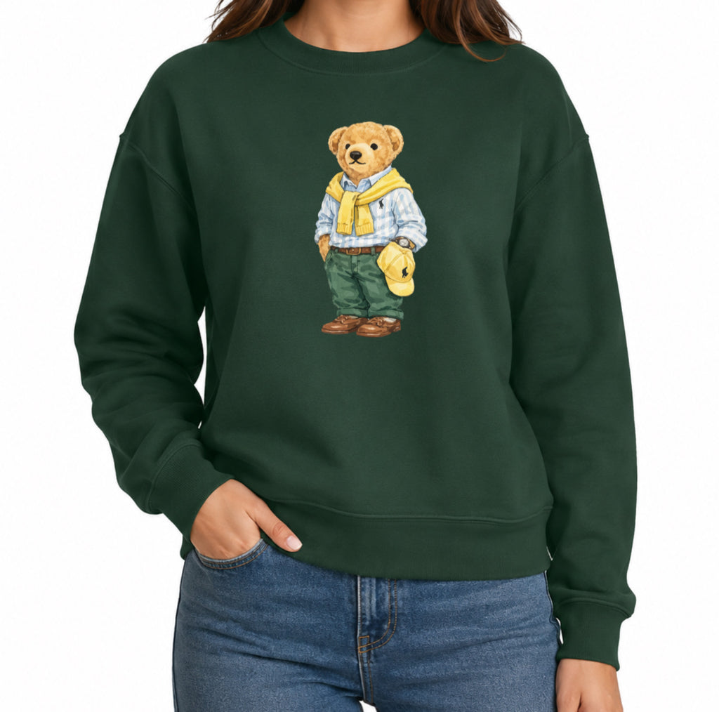Classic Teddy Crewneck (unisex) Printed Yellow scarf
