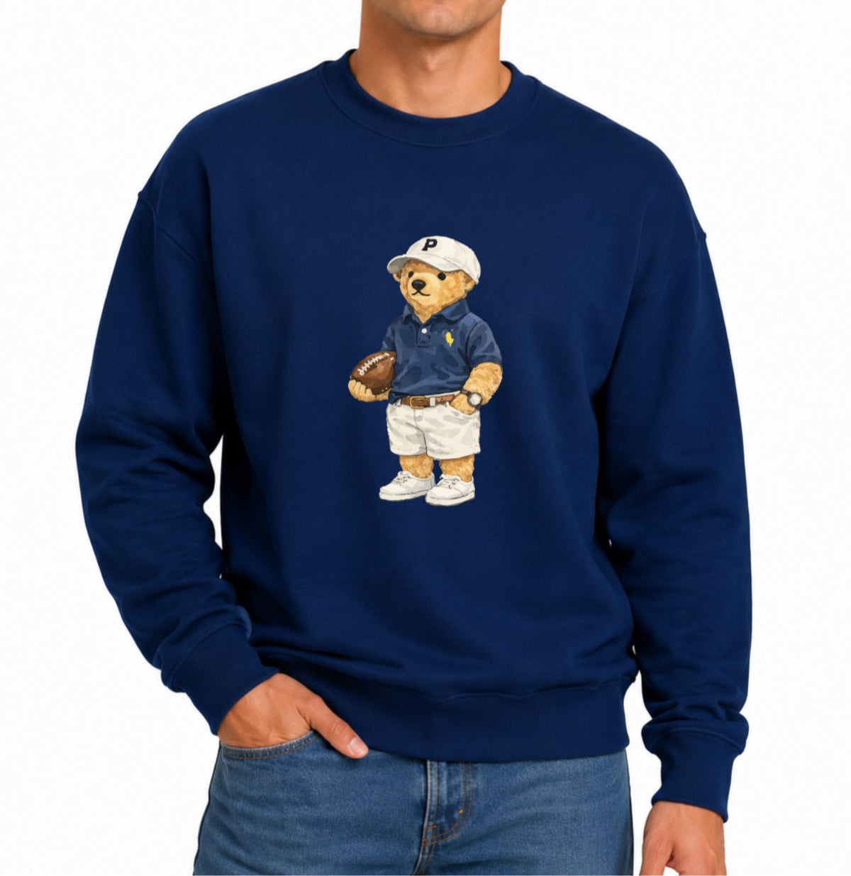 Classic Teddy Crewneck (unisex) Printed Football