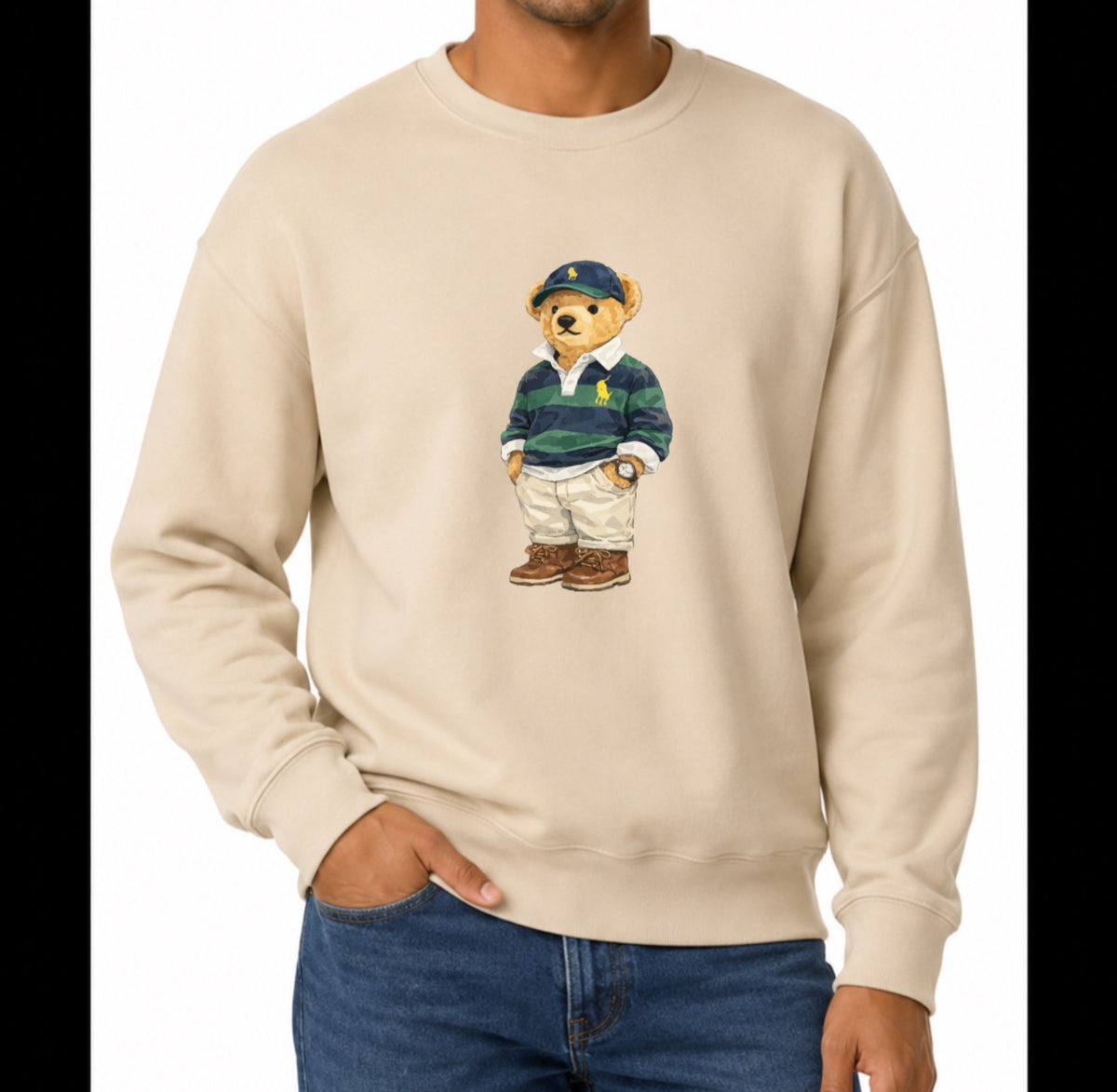 Classic Teddy Crewneck (unisex) Printed Stripped shirt