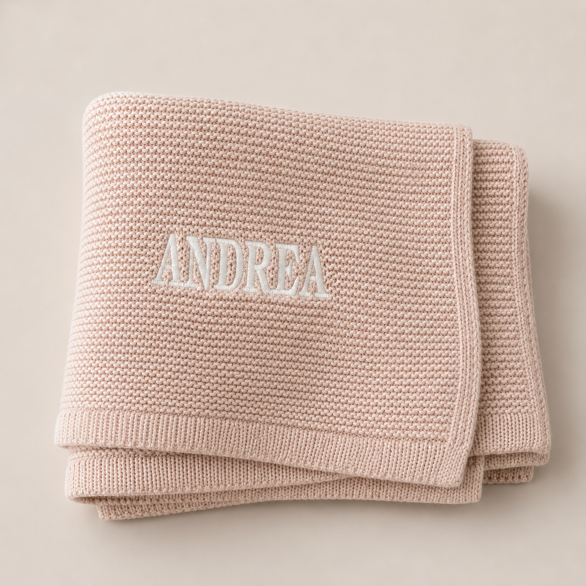 Personalized Baby Knitted Blanket