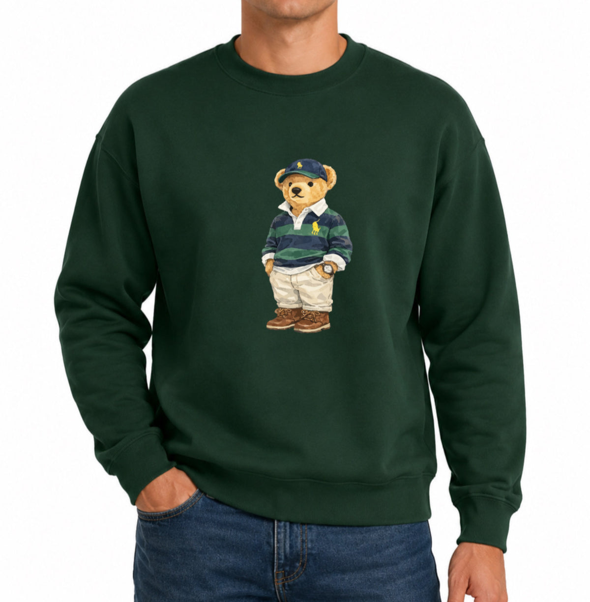 Classic Teddy Crewneck (unisex) Printed Stripped shirt