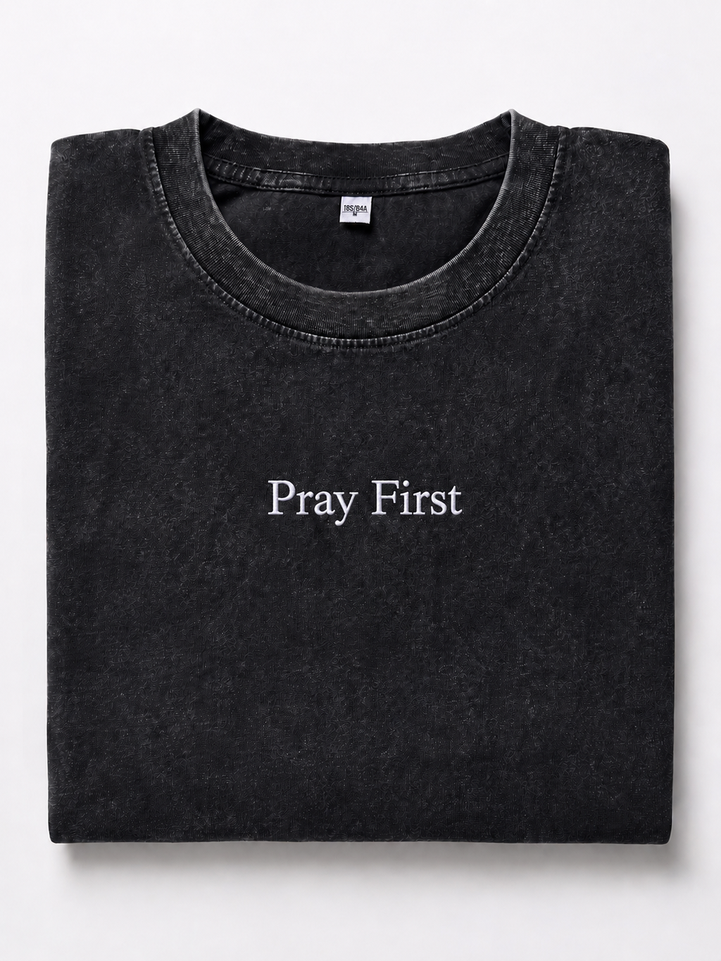 Embroidered Phrase Oversized Tee