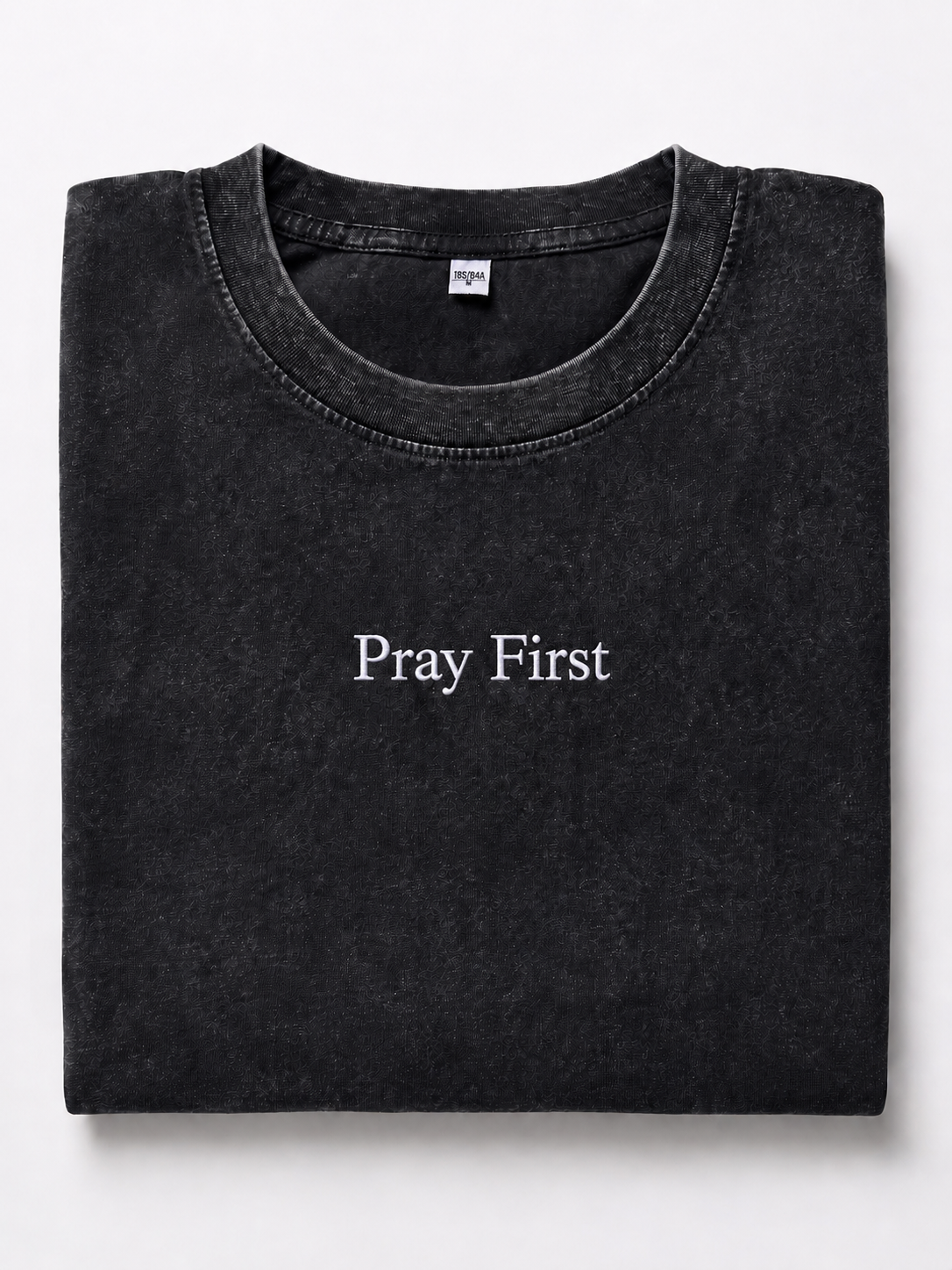 Embroidered Phrase Oversized Tee