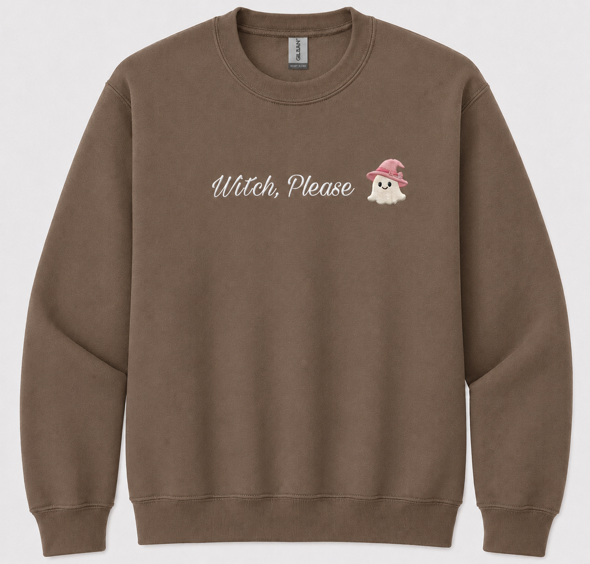 Witch Please Embroidered Crewneck