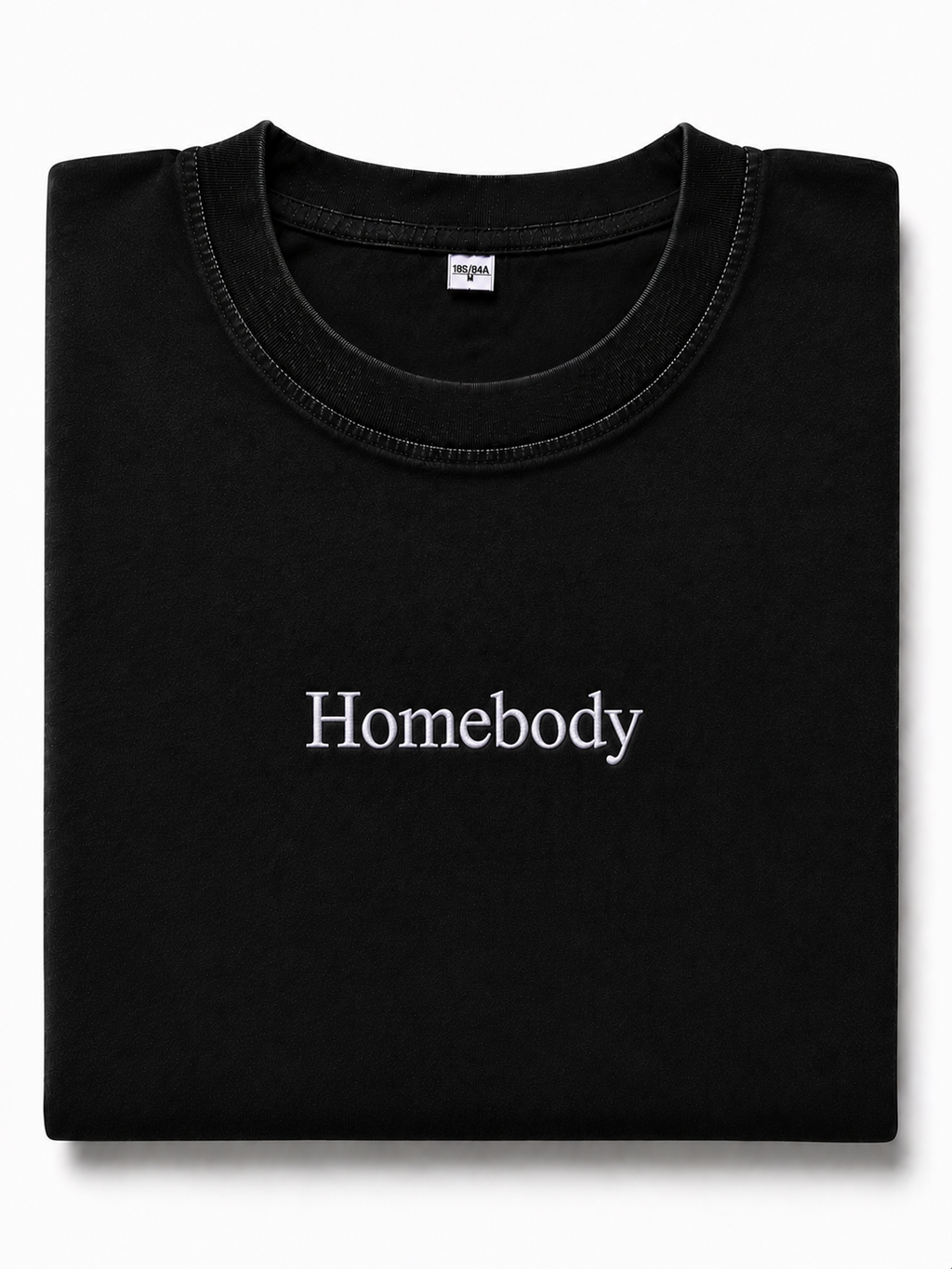Embroidered Phrase Oversized Tee