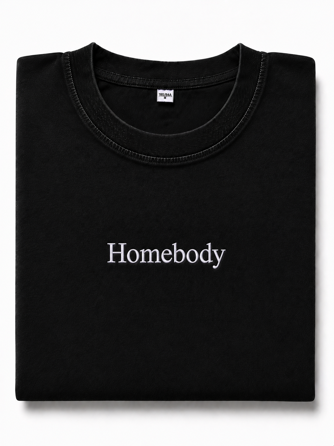 Embroidered Phrase Oversized Tee