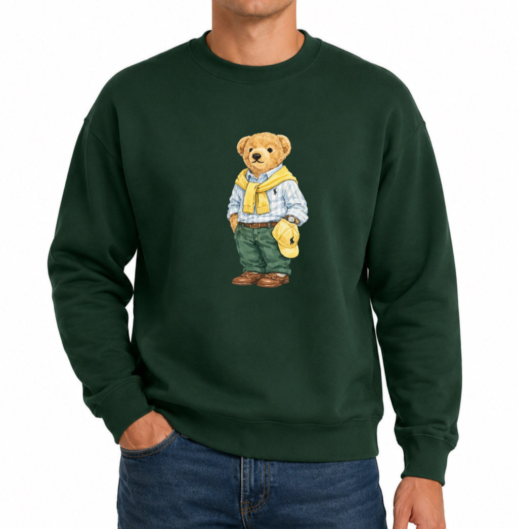 Classic Teddy Crewneck (unisex) Printed Yellow scarf