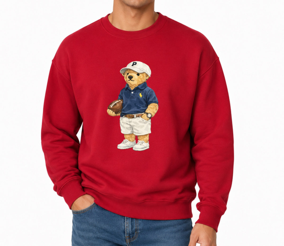 Classic Teddy Crewneck (unisex) Printed Football