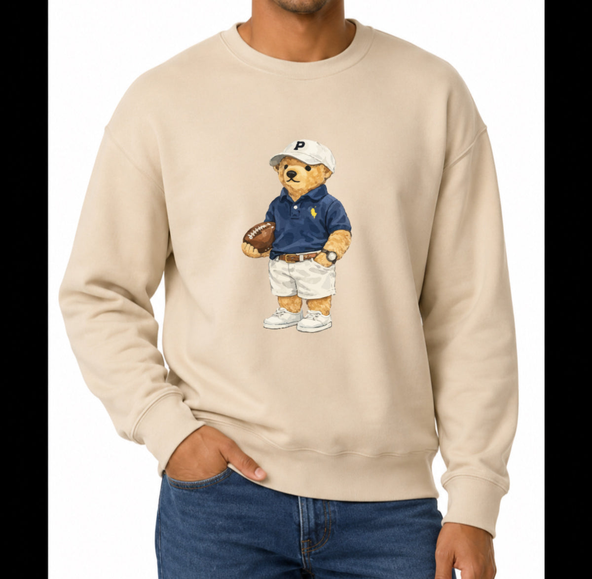 Classic Teddy Crewneck (unisex) Printed Football
