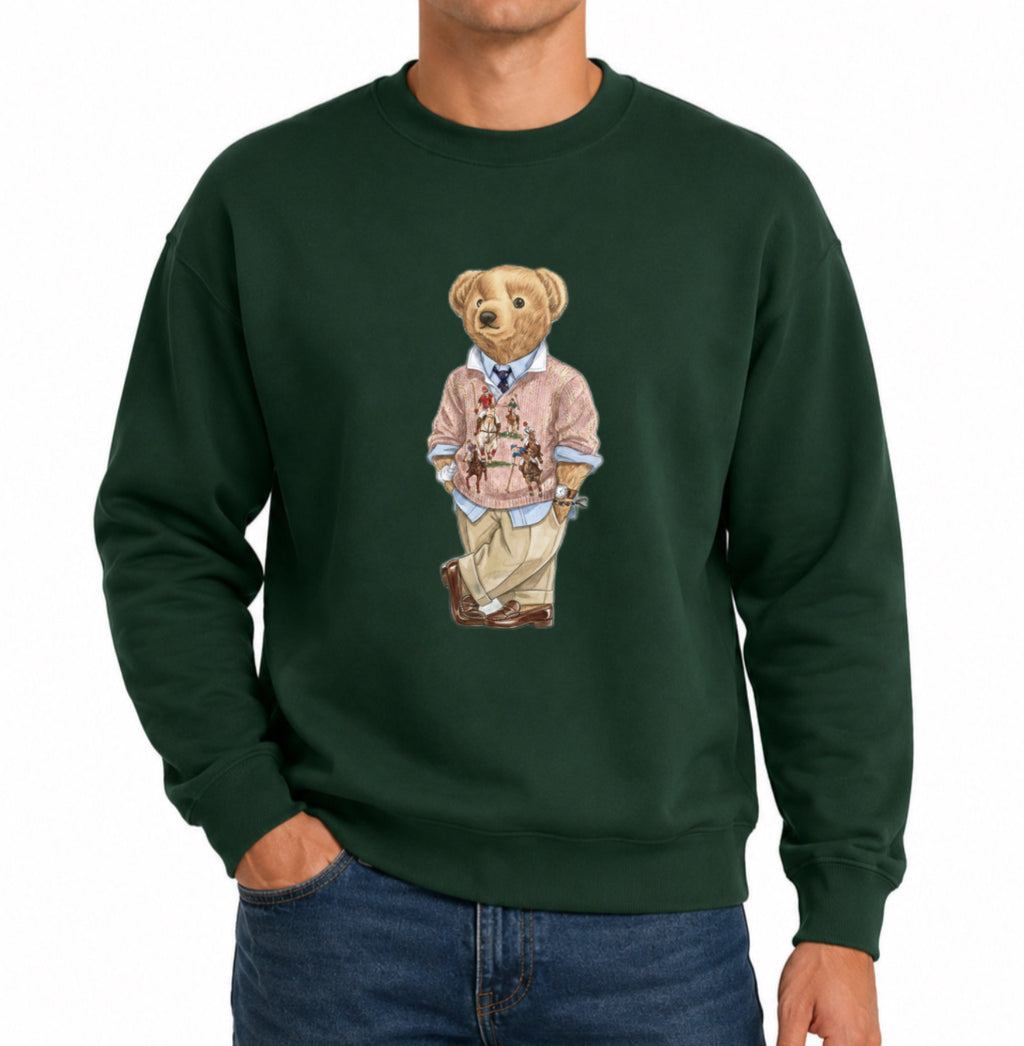 Classic Teddy Crewneck (unisex) Printed Luxury Pink