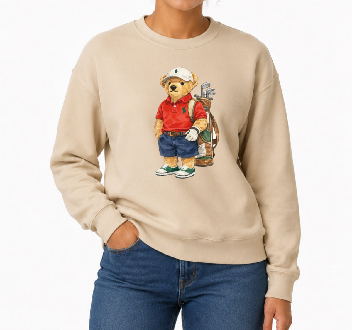 Classic Teddy Crewneck (unisex) Printed Golf