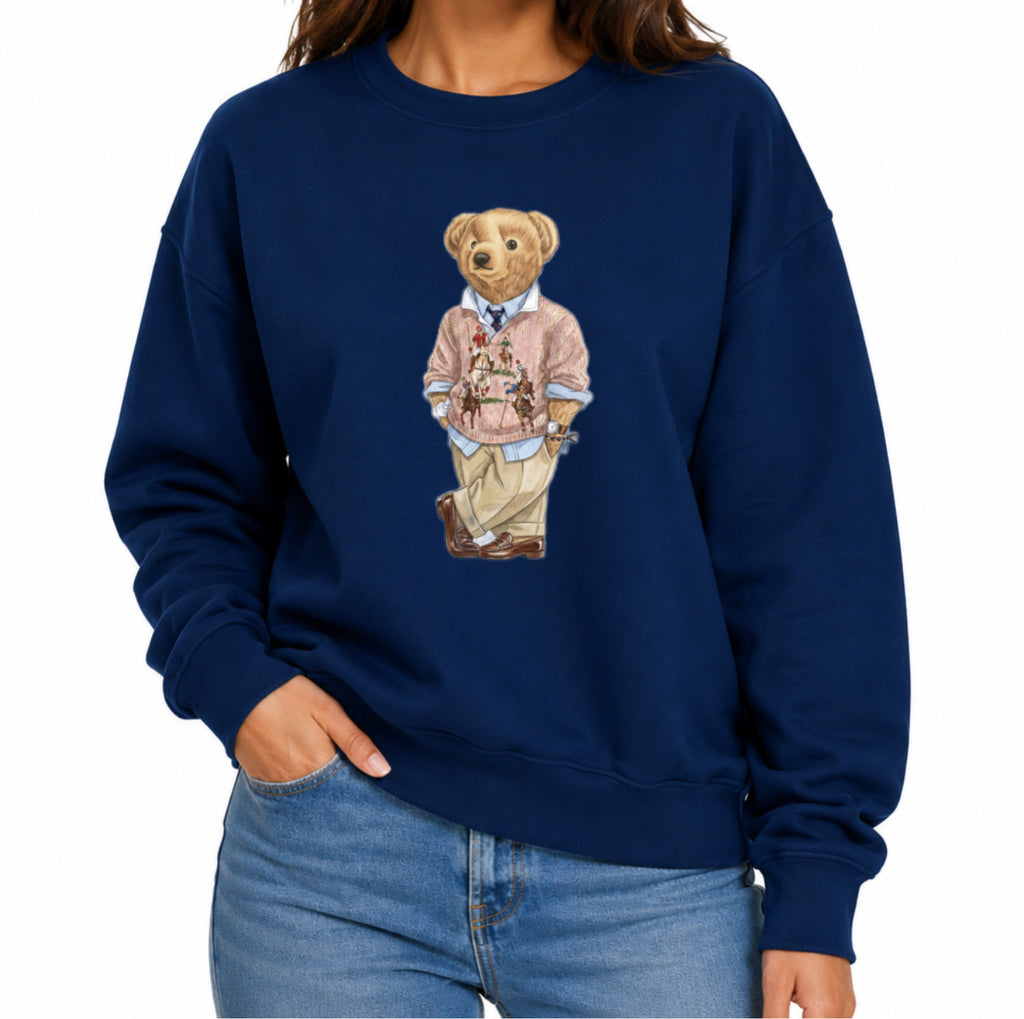 Classic Teddy Crewneck (unisex) Printed Luxury Pink