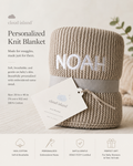 Personalized Baby Knitted Blanket