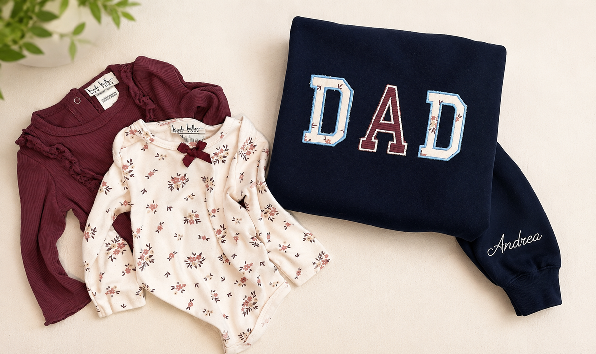 DAD/KIDS Embroidered Crewneck