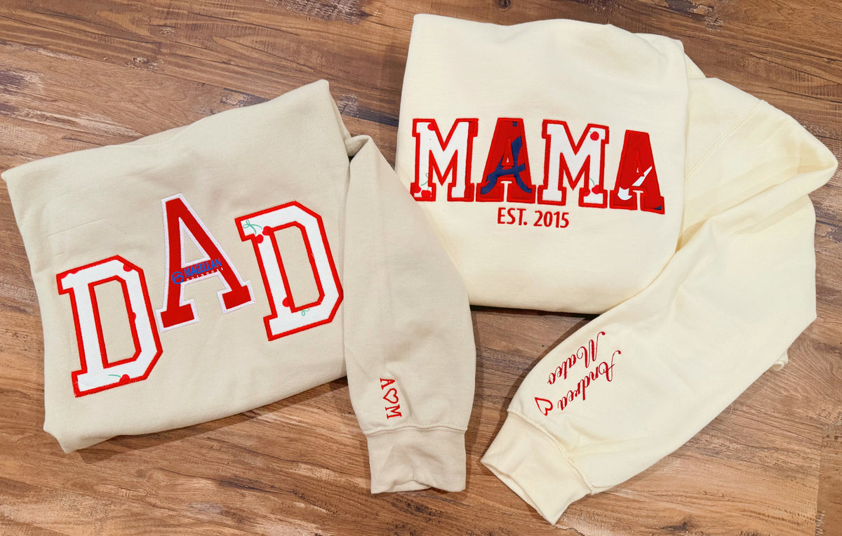 DAD/KIDS Embroidered Crewneck