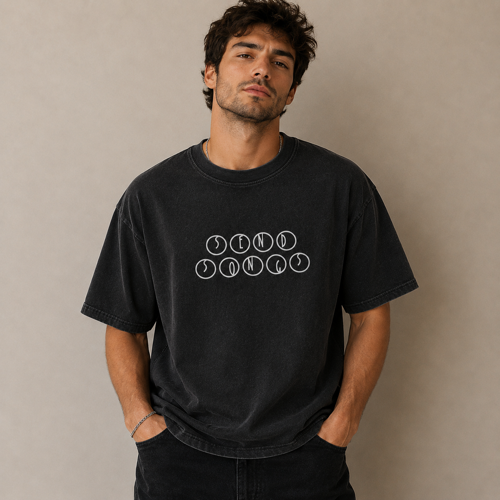 Send Songs Printed Oversized Tee