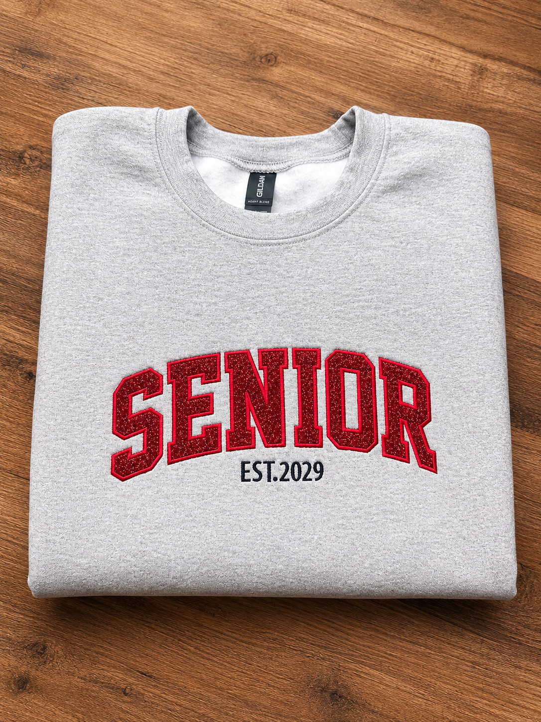 Senior Est. 202_ Embroidered Crewneck
