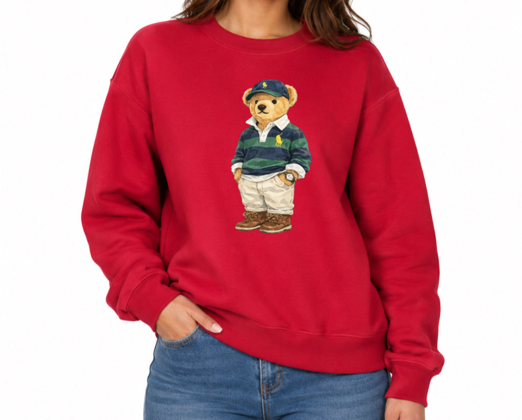 Classic Teddy Crewneck (unisex) Printed Stripped shirt